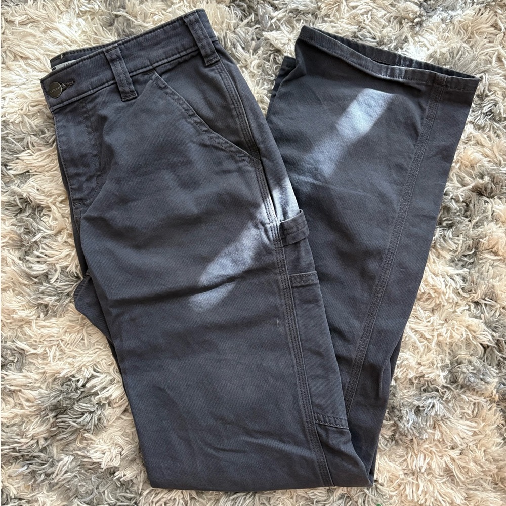 Carhartt Women's Gray Cargo Carpenter Pants